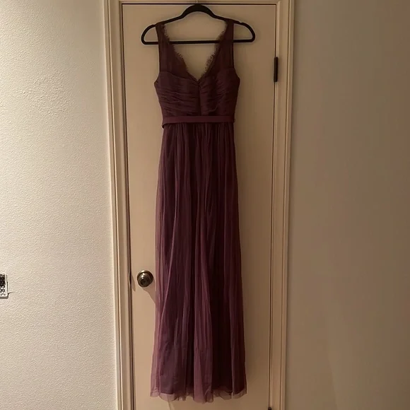 Hitherto Purple Long Dress, size 10 - Picture 5 of 6